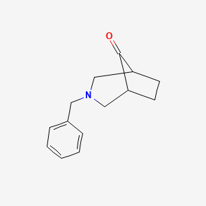 3-benzyl-3-azabicyclo[3.2.1]octan-8-one CAS 83507-33-9