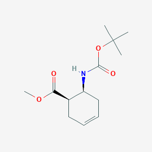 methyl (1R,6S)-6-[(2-methylpropan-2-yl)oxycarbonylamino]cyclohex-3-ene-1-carboxylate CAS 836607-50-2