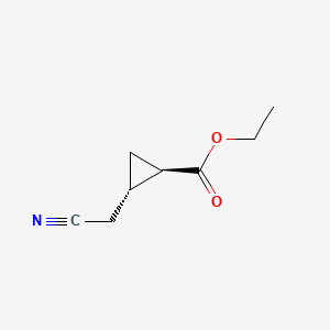 cis-ethyl (1R,2S)-2-(cyanomethyl)cyclopropane-1-carboxylate CAS 84673-46-1