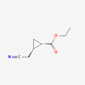 trans-ethyl (1S,2S)-2-(cyanomethyl)cyclopropane-1-carboxylate CAS 84673-47-2