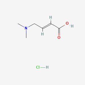 (E)-4-(dimethylamino)but-2-enoic acid;hydrochloride CAS 848133-35-7