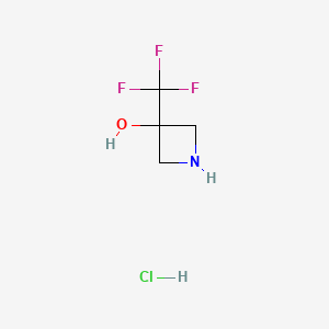 3-(trifluoromethyl)azetidin-3-ol;hydrochloride CAS 848192-96-1