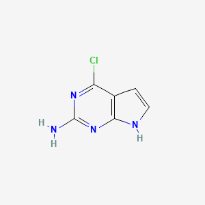 4-chloro-7H-pyrrolo[2,3-d]pyrimidin-2-amine CAS 84955-31-7