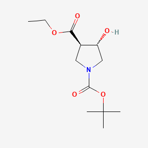 1-O-tert-butyl 3-O-ethyl (3R,4S)-4-hydroxypyrrolidine-1,3-dicarboxylate CAS 849935-83-7