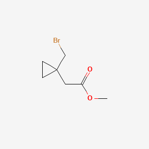 methyl 2-[1-(bromomethyl)cyclopropyl]acetate CAS 855473-50-6