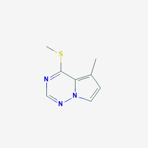 5-methyl-4-methylsulfanylpyrrolo[2,1-f][1,2,4]triazine CAS 859205-88-2