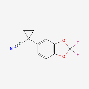 1-(2,2-difluoro-1,3-benzodioxol-5-yl)cyclopropane-1-carbonitrile CAS 862574-87-6