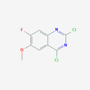 2,4-dichloro-7-fluoro-6-methoxyquinazoline CAS 864292-37-5