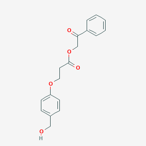 phenacyl 3-[4-(hydroxymethyl)phenoxy]propanoate CAS 864877-00-9