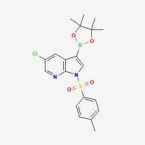 5-chloro-1-(4-methylphenyl)sulfonyl-3-(4,4,5,5-tetramethyl-1,3,2-dioxaborolan-2-yl)pyrrolo[2,3-b]pyridine CAS 866546-11-4