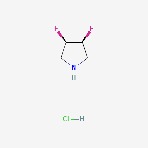 (3S,4R)-3,4-difluoropyrrolidine;hydrochloride CAS 869481-94-7
