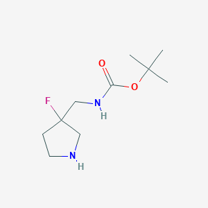 tert-butyl N-[(3-fluoropyrrolidin-3-yl)methyl]carbamate CAS 872716-26-2