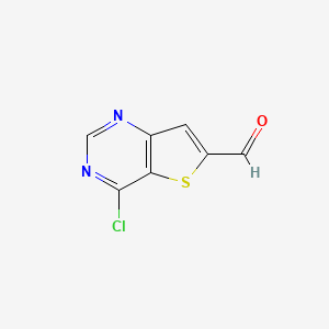 4-chlorothieno[3,2-d]pyrimidine-6-carbaldehyde CAS 875340-14-0
