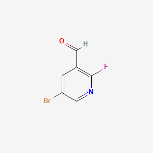 5-bromo-2-fluoropyridine-3-carbaldehyde CAS 875781-15-0