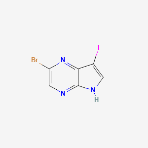 2-bromo-7-iodo-5H-pyrrolo[2,3-b]pyrazine CAS 875781-44-5