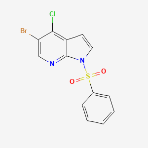 1-(benzenesulfonyl)-5-bromo-4-chloropyrrolo[2,3-b]pyridine CAS 876343-81-6
