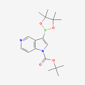 tert-butyl 3-(4,4,5,5-tetramethyl-1,3,2-dioxaborolan-2-yl)pyrrolo[3,2-c]pyridine-1-carboxylate CAS 877060-60-1