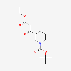 tert-butyl 3-(3-ethoxy-3-oxopropanoyl)piperidine-1-carboxylate CAS 877173-80-3