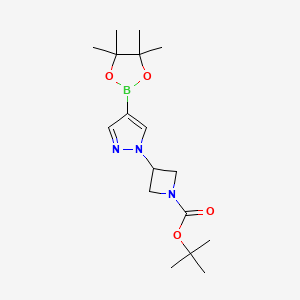 tert-butyl 3-[4-(4,4,5,5-tetramethyl-1,3,2-dioxaborolan-2-yl)pyrazol-1-yl]azetidine-1-carboxylate CAS 877399-35-4