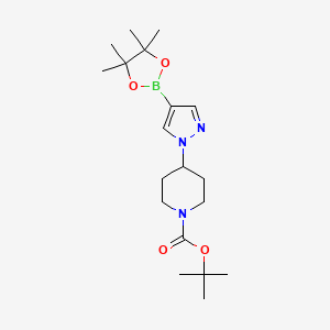 tert-butyl 4-[4-(4,4,5,5-tetramethyl-1,3,2-dioxaborolan-2-yl)pyrazol-1-yl]piperidine-1-carboxylate CAS 877399-74-1