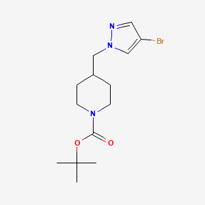 tert-butyl 4-[(4-bromopyrazol-1-yl)methyl]piperidine-1-carboxylate CAS 877401-26-8