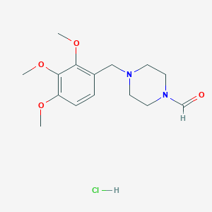 4-[(2,3,4-trimethoxyphenyl)methyl]piperazine-1-carbaldehyde;hydrochloride CAS 879646-17-0