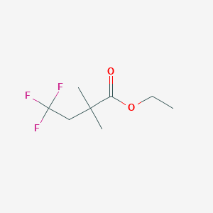 ethyl 4,4,4-trifluoro-2,2-dimethylbutanoate CAS 885275-92-3