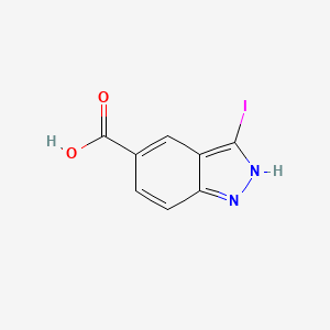 3-iodo-2H-indazole-5-carboxylic acid CAS 885521-46-0