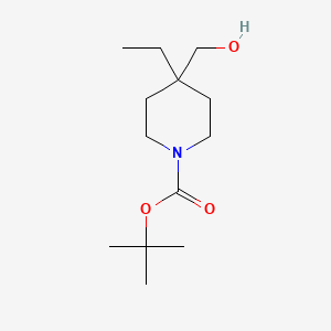 tert-butyl 4-ethyl-4-(hydroxymethyl)piperidine-1-carboxylate CAS 885523-38-6