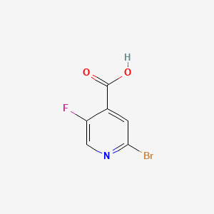 2-bromo-5-fluoropyridine-4-carboxylic acid CAS 885588-12-5