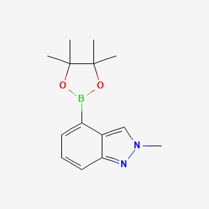 2-methyl-4-(4,4,5,5-tetramethyl-1,3,2-dioxaborolan-2-yl)indazole CAS 885698-95-3