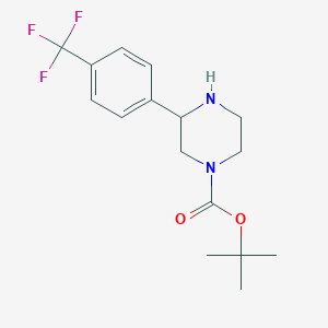 tert-butyl 3-[4-(trifluoromethyl)phenyl]piperazine-1-carboxylate CAS 886767-93-7
