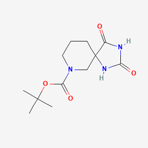 tert-butyl 2,4-dioxo-1,3,9-triazaspiro[4.5]decane-9-carboxylate CAS 887120-96-9