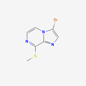 3-bromo-8-methylsulfanylimidazo[1,2-a]pyrazine CAS 887475-39-0