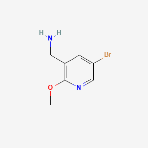 (5-bromo-2-methoxy-3-pyridinyl)methanamine CAS 887581-33-1