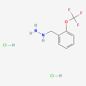 [2-(trifluoromethoxy)phenyl]methylhydrazine;dihydrochloride CAS 887595-82-6