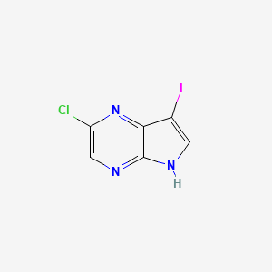2-chloro-7-iodo-5H-pyrrolo[2,3-b]pyrazine CAS 889447-20-5
