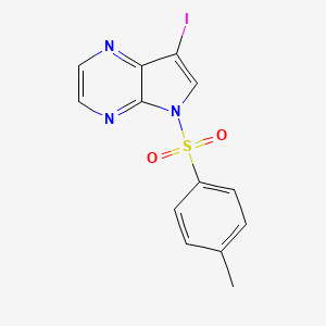 7-iodo-5-(4-methylphenyl)sulfonylpyrrolo[2,3-b]pyrazine CAS 889451-27-8