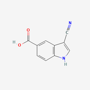 3-cyano-1H-indole-5-carboxylic acid CAS 889942-87-4