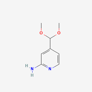 4-(dimethoxymethyl)pyridin-2-amine CAS 889945-19-1