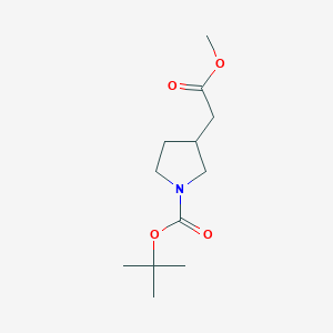 tert-butyl 3-(2-methoxy-2-oxoethyl)pyrrolidine-1-carboxylate CAS 890849-27-1