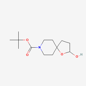 tert-butyl 2-hydroxy-1-oxa-8-azaspiro[4.5]decane-8-carboxylate CAS 896103-70-1