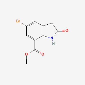 methyl 5-bromo-2-oxo-1,3-dihydroindole-7-carboxylate CAS 898747-32-5