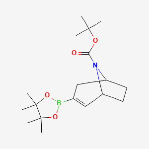 tert-butyl 3-(4,4,5,5-tetramethyl-1,3,2-dioxaborolan-2-yl)-8-azabicyclo[3.2.1]oct-2-ene-8-carboxylate CAS 900503-08-4