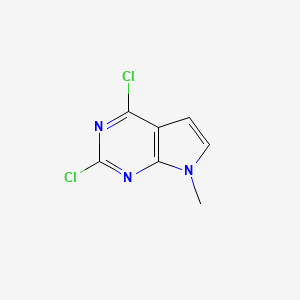 2,4-dichloro-7-methylpyrrolo[2,3-d]pyrimidine CAS 90213-67-5