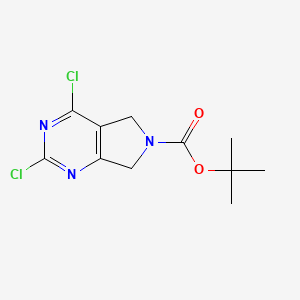 tert-butyl 2,4-dichloro-5,7-dihydropyrrolo[3,4-d]pyrimidine-6-carboxylate CAS 903129-71-5