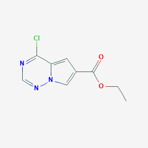 ethyl 4-chloropyrrolo[2,1-f][1,2,4]triazine-6-carboxylate CAS 903129-94-2