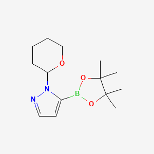 1-(oxan-2-yl)-5-(4,4,5,5-tetramethyl-1,3,2-dioxaborolan-2-yl)pyrazole CAS 903550-26-5