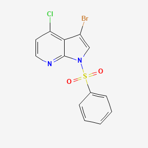1-(benzenesulfonyl)-3-bromo-4-chloropyrrolo[2,3-b]pyridine CAS 920966-51-4