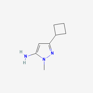 3-cyclobutyl-1-methylpyrazol-5-amine CAS 92406-41-2